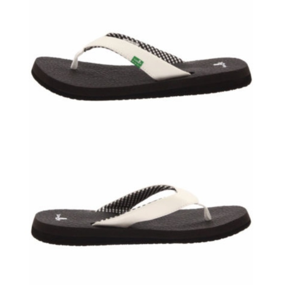 Sanuk Women's Yoga Mat Flip-Flop Thong Sandals-WHITE ONLY LEFT - Picture 7 of 7
